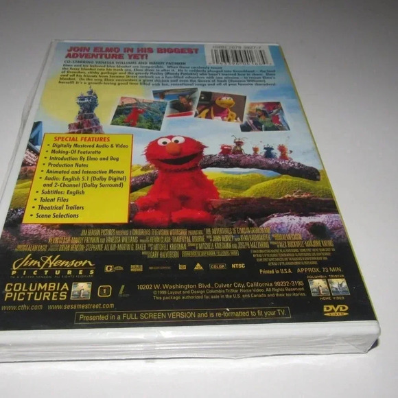 Sesame Street THE ADVENTURES OF ELMO IN GROUCHLAND DVD~Sealed! - Picture 2 of 2